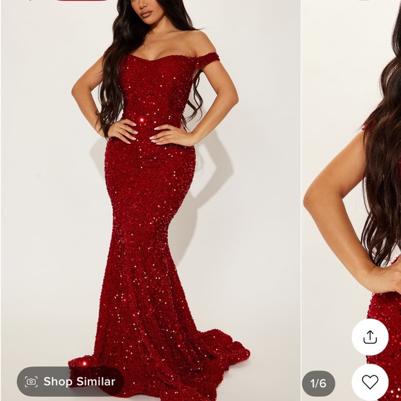 Dresses & Skirts - Stunning Red Sequin Gown